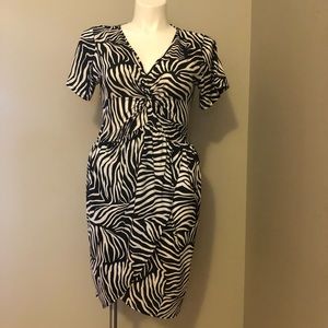 Zebra print dress